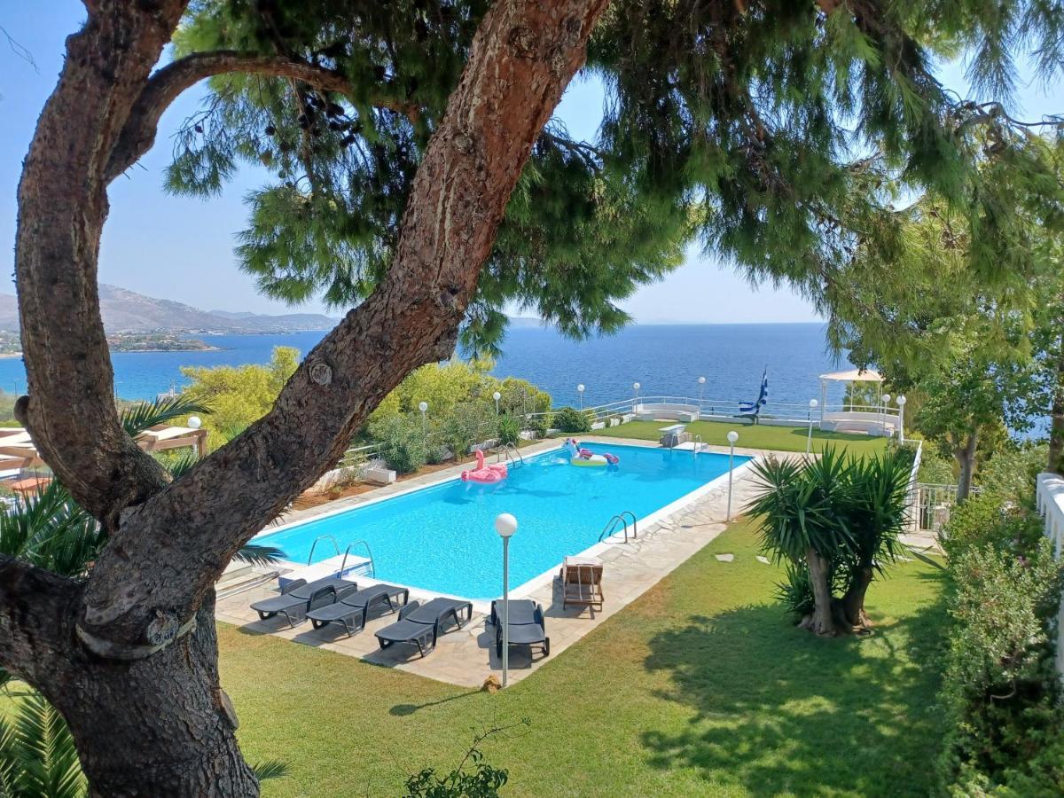 Beautiful, Private Villa By The Sea Agia Marina  Exterior photo