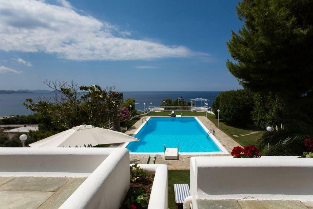 Beautiful, Private Villa By The Sea Agia Marina  Exterior photo
